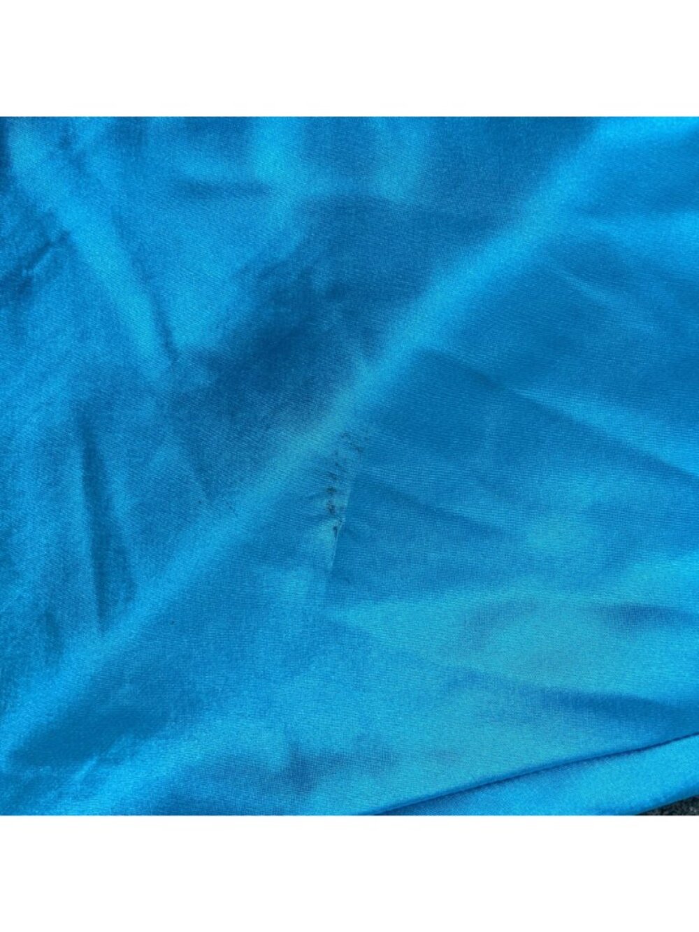 Vintage Y2K Blue Satin Slip Dress Cami Fairycore Plus Size 1X Coquette Lingerie - Picture 9 of 12
